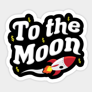 To The Moon Sticker